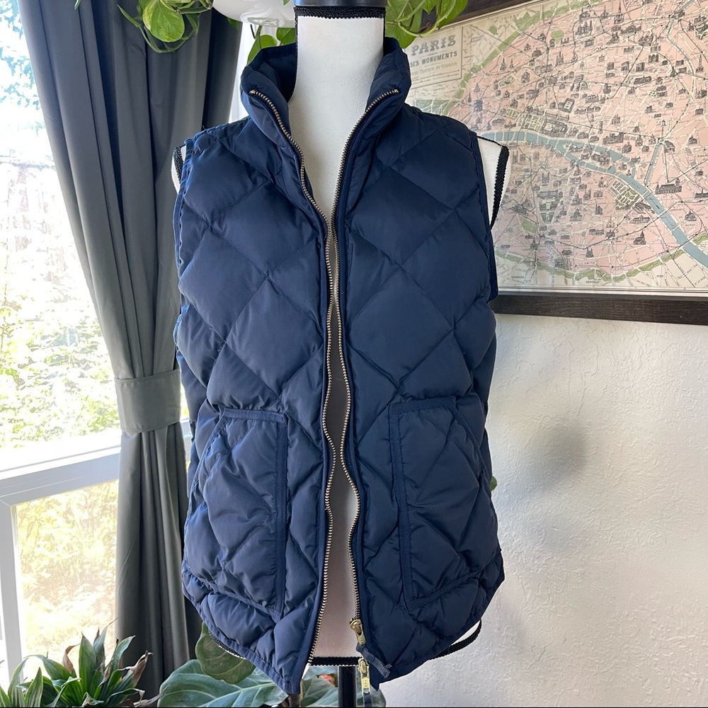 J.Crew Navy Blue puffer vest